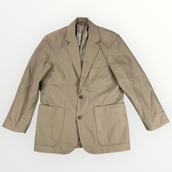 Duluth Trading Co Mens Blazer Presentation Jacket Canvas Two-Button Sport Coat M - Picture 1 of 12